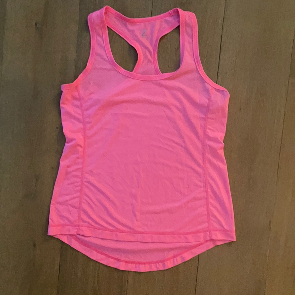 Zella Hot Pink Racer Back Tank Top- Size Small